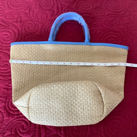 Raffia bag fully lined NWOT - Picture 4 of 8